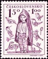 (1948-031) Марка Чехословакия "Подпасок"    Помощь детям II Θ